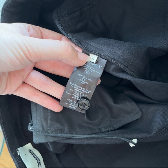 Isabel Marant Zip-Detailed Trousers in Black w/ Silver Zippers Size 40/US 8 NWOT - Picture 11 of 12